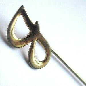 yzWG[EANZT[ sLbvLbvJ[S[hmOBe[Wpic epingle a chapeaux cravate couleur or monogramme lettre g bijou vintage 2025