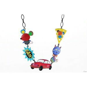 �y���������z�W���G���[�E�A�N�Z�T���[ �W���G���[�|�b�v�A�[�g�l�b�N���X�}�E�X�`�[�Y�R�b�N�X���[�Ylol bijoux collier pop art souris fromage cox rose