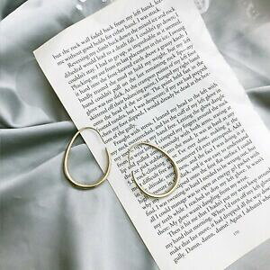 �y���������z�W���G���[�E�A�N�Z�T���[ �S�[���h���b�L�C�������O�N���I�[���I�[�o�������O�V���v�����C�g��boucles doreilles plaque or 14k creole anneau ovale simple laiton dd18