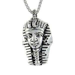 �y���������z�W���G���[�E�A�N�Z�T���[ �V���o�[�X�^�[�����O�G�W�v�g�g�D�b�g�y���_���g�}�X�N�u�����b�N�C�^���Aargent sterling egyptien king tut masque pendentif breloque,18 italien