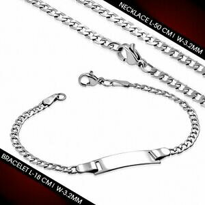 �y���������z�W���G���[�E�A�N�Z�T���[ �L���[�o�X�e�����X�`�F�[�������N�u���X���b�g50cm x 32mm ?chaine et bracelet a maillons cubains en acier inoxydable avec fe