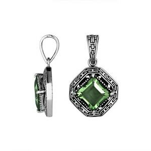 yzWG[EANZT[ O[AWXgVo[y_gpendentif argent massif avec vert amethyste ap6294gam