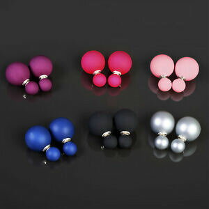 yzWG[EANZT[ _up[O[WVo[tgobNCO}bgdouble perles goujon xxl 925 argent avant arriere boucles doreilles mat ws58