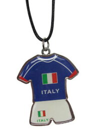 【送料無料】ジュエリー・アクセサリー イタリアサッカージャージペンダントネックレスcollier pendentif maillot football italie