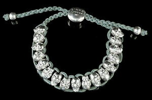 yzWG[EANZT[ uXbgfXwbhVo[bLiCbracelet ajustable reglable tresse mixte perles tete de mort plaque argent neuf