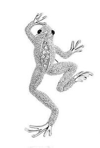 yzWG[EANZT[ ssJGVo[X`[broche epingle grenouille acier argente