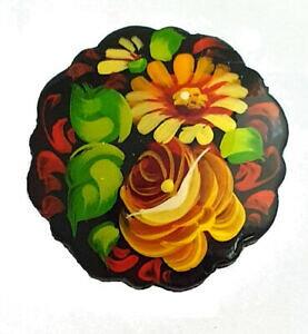 �y���������z�W���G���[�E�A�N�Z�T���[ ���V�A�u���[�`�N���t�g�A�[�e�B�X�g�y�g�����Rbroche russe avec fleurs fabrication artisanale artiste petrenko