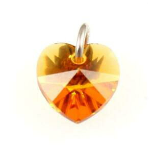 yzWG[EANZT[ gp[YNX^uPn[gXtXL[topaze cristal breloque c?ur novembre naissance avec swarovski elements