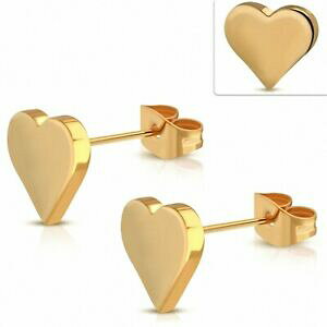 �y���������z�W���G���[�E�A�N�Z�T���[ �n�[�g�X�e�����X�X�`�[���X�e�����X�X�e�����X���b�L�C�������Oboutons doreilles en forme de coeur damour en acier inoxydable plaque de coule