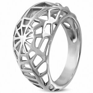 �y���������z�W���G���[�E�A�N�Z�T���[ �X�e�����X�N���h�[�������Obague de dome de fantaisie de toile daraignee decoupee en acier inoxydable