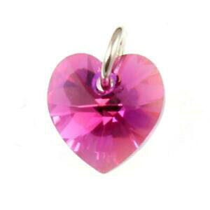 yzWG[EANZT[ tNVANX^AuuPn[gXtXL[fuchsia cristal ab coeur breloque avec swarovski elements