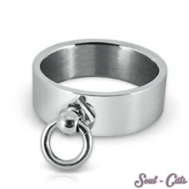 【送料無料】ジュエリー・アクセサリー スレーブリングシルバーステンレススチールゴシックパンクメタルリングザマスターslavering argent acier inox gothique sm punk metal anneau lo bdsm master