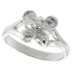 yzWG[EANZT[ Vo[X^[Ogbv|efBxAwbhOargent sterling haut poli nounours ours tete bague