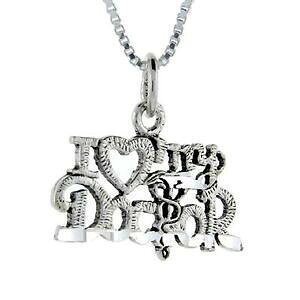 �y���������z�W���G���[�E�A�N�Z�T���[ �V���o�[�X�^�[�����O���[�h�y���_���g�u�����b�N�C�^���Aargent sterling i love my docteur mot pendentif breloque,18 italien