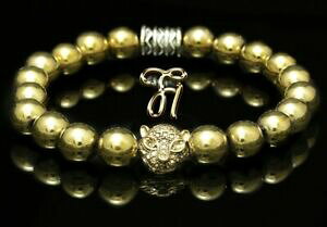 yzWG[EANZT[ w}^CgS[hw}^CgS[f^CK[wbhp[uXbghematite or hematite doree tete de tigre bracelet de perles 8mm