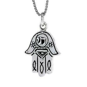 �y���������z�W���G���[�E�A�N�Z�T���[ �V���o�[�X�^�[�����O���C���n���T�y���_���g�u�����b�N�C�^���A�{�b�N�Xargent sterling main hamsa de dieu pendentif breloque,18 italien boite