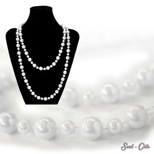 yzWG[EANZT[ zCgp[p[ghp[lbNX`F[une tendance discret collier de perles chaine en blanc perle perles