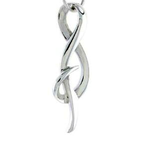 �y���������z�W���G���[�E�A�N�Z�T���[ �V���o�[�X�^�[�����O�L�[�y���_���g�u�����b�N�C�^���A�`�F�[��argent sterling flawless qualite gclef pendentif breloque,18 italien chaine