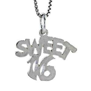 �y���������z�W���G���[�E�A�N�Z�T���[ �V���o�[�X�^�[�����O�X�E�B�[�g���[�h�y���_���g�u�����b�N�C�^���A���`�F�[���{�b�N�Xargent sterling sweet 16 mot pendentif breloque, 18 italien boite chaine