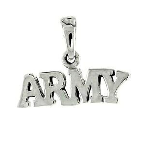 �y���������z�W���G���[�E�A�N�Z�T���[ �V���o�[�X�^�[�����O�A�����J�y���_���g�u�����b�N�C�^���A�`�F�[��argent sterling etatsunis armee mot pendentif breloque,18 italien chaine