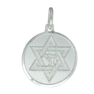 �y���������z�W���G���[�E�A�N�Z�T���[ �f�r�b�h�`���C�y���_���g�V���o�[�}�b�V�u�X�^�[�u�����b�N�C�^���Aargent massif etoile de david chai pendentif breloque,fabrique en italie,18
