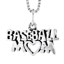 【送料無料】ジュエリー・アクセサリー シルバースターリングママペンダントブレロックイタリアボックスargent sterling baseball maman mot pendentif breloque,18 italien box