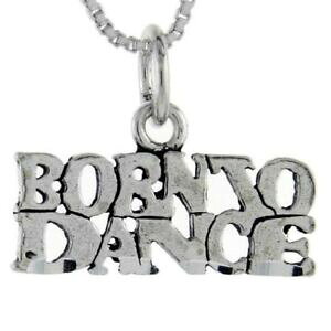 yzWG[EANZT[ Vo[X^[O_X[hy_gubNC^A{bNXargent sterling ne pour danse mot pendentif breloque,18 italien box