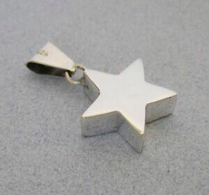 yzWG[EANZT[ LVRVo[^XRVCj[VbN_rbOX^[y_giCmexicain 925 argent taxco brillant epais gros moderne 3d pendentif etoile neuf