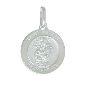 �y���������z�W���G���[�E�A�N�Z�T���[ �V���o�[�X�^�[�����O�Z���g�A���\�j�[�y���_���g�u�����b�N�C�^���Aargent sterling saint anthony pendentif breloque,fabrique en italie,18