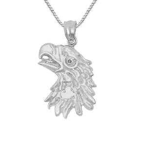 �y���������z�W���G���[�E�A�N�Z�T���[ �V���o�[�X�^�[�����O�C�[�O���w�b�h�y���_���g�u�����b�N���C�h�C���U�A�����J�C�^���A�`�F�[��argent sterling aigle tete 3d pendentif breloque, fait aux usa, it