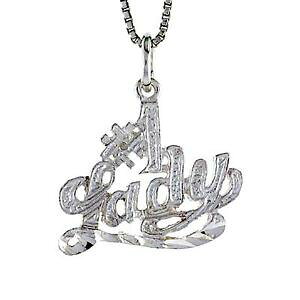 �y���������z�W���G���[�E�A�N�Z�T���[ �V���o�[�X�^�[�����O�y���_���g�u�����b�N�C���`�C�^���A���`�F�[���{�b�N�Xargent sterling 1 femme mot pendentif breloque, 18 italien boite chaine