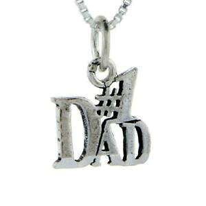 �y���������z�W���G���[�E�A�N�Z�T���[ �V���o�[�X�^�[�����O�p�p���[�h�y���_���g�u�����b�N�C�^���A���`�F�[���{�b�N�Xargent sterling 1 papa mot pendentif breloque, 18 italien boite chaine