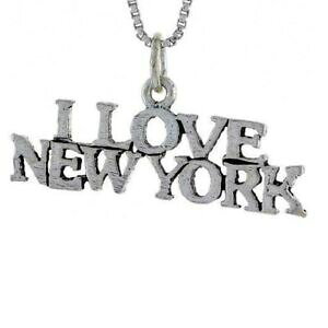 �y���������z�W���G���[�E�A�N�Z�T���[ �V���o�[�X�^�[�����O�A�C���u�j���[���[�N���[�h�y���_���g�u�����b�N�C�^���A�`�F�[��argent sterling i love york mot pendentif breloque,18 italien chaine