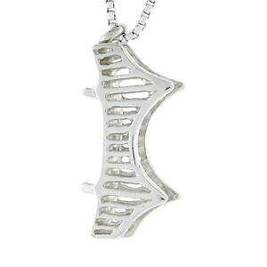 �y���������z�W���G���[�E�A�N�Z�T���[ �V���o�[�X�^�[�����O�����h���u���b�W�y���_���g�u�����b�N�C���`�C�^���A���`�F�[���{�b�N�Xargent sterling london bridge pendentif breloque, 18 italien boite ch