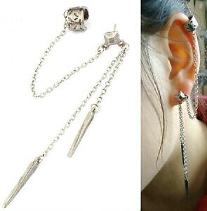 yzWG[EANZT[ XpCNO[WXpCYlbNXSVbNCOs`spike goujon epines collier boucle doreille gothique pince oreille 2 couleurs