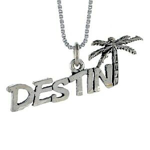 yzWG[EANZT[ Vo[X^[OfXeBj[p[[hy_gubNC^A{bNXargent sterling destin palmier mot pendentif breloque,18 italien box