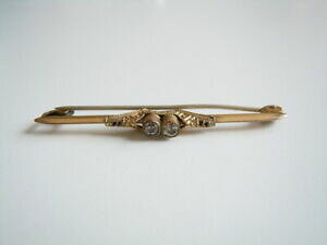 yzWG[EANZT[ AhAXh[uv`hou[`EBYuAga d andreas daub petit dore barre broche avec brillants 1,9 g4,7 x 0,4 cm