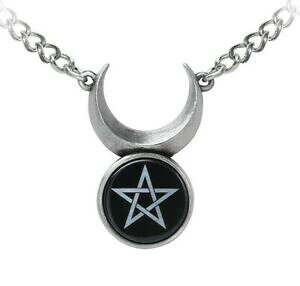 yzWG[EANZT[ SVbNVz[SbhubNy^ONGmWjA[EBbJalchemy gothic sinhorned dieu pendentif noir pentagram crecent lune wicca p911
