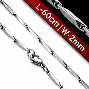�y���������z�W���G���[�E�A�N�Z�T���[ ���u�X�^�[�J�b�g�v���Y���`�F�[�������N60cm x 2mm ?chaine a maillons en forme de prisme coupe avec pince de homard aci