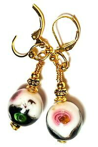 yzWG[EANZT[ OS[fubNzCgX[p[O~tBI[OXp[Be[WVbNlong dore noir amp; blanc dormeuses boucles millefiori verre pe