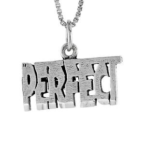 �y���������z�W���G���[�E�A�N�Z�T���[ �V���o�[�X�^�[�����O�p�[�t�F�N�g���[�h�y���_���g�u�����b�N�C�^���A���`�F�[���{�b�N�Xargent sterling parfait mot pendentif breloque, 18 italien boite chaine