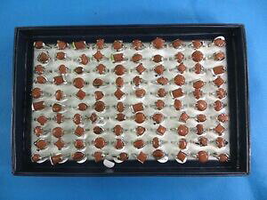 yzWG[EANZT[ Ot@bVObglot of 10 rings whole gold sand stone fashion rings
