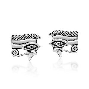 yzWG[EANZT[ X^[OVo[X^bhCOs~bhzXmystical eye of horus in a pyramid of sterling silver stud earrings