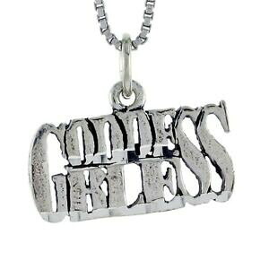 yzWG[EANZT[ Vo[X^[Oy_gubNC^A{bNXargent sterling deesse benisse mot pendentif breloque,18 italien box