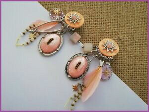 �y���������z�W���G���[�E�A�N�Z�T���[ �s���N�N���b�v�r�[�Y�����^�u�[�N��boucles doreilles roses clips perlesplumemetal argente bijou lollolilota