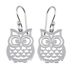 【送料無料】ジュエリー・アクセサリー シルバースターリングハンギングフクロウイヤリングargent sterling pendantes chouette crochet boucles doreilles