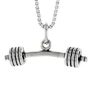 �y���������z�W���G���[�E�A�N�Z�T���[ �V���o�[�X�^�[�����O�o�[�y���_���g�u�����b�N�C���`�C�^���A���`�F�[���{�b�N�Xargent sterling barre 3d pendentif breloque, 18 italien boite chaine