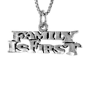 �y���������z�W���G���[�E�A�N�Z�T���[ �V���o�[�X�^�[�����O�t�@�~���[�C�Y�v���~�A���[�h�y���_���g�u�����b�N�C�^���Aargent sterling famille is premier mot pendentif breloque,18 italien