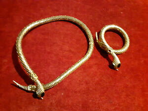 yzWG[EANZT[ WG[lbNXuXbgwrbijoux fantaisie collier et bracelet n5 forme serpent