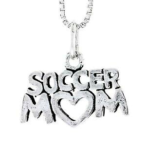 yzWG[EANZT[ Vo[X^[Otbg{[}}y_gubNC^A{bNXargent sterling football maman mot pendentif breloque,18 italien box